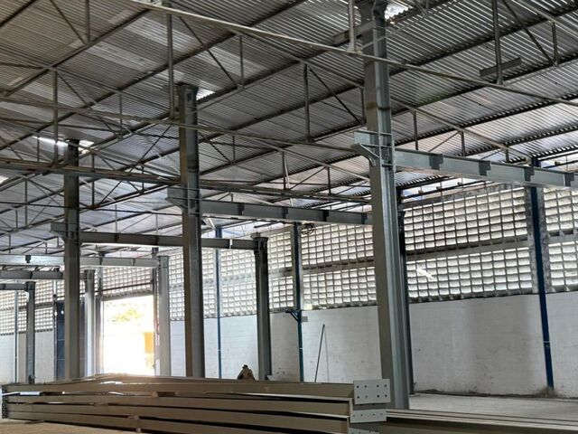 Estructura de techo y columnas